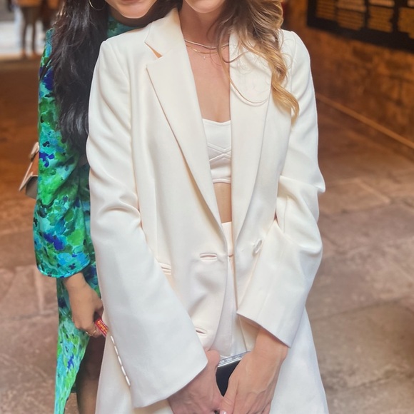 Shona Joy Irena oversized blazer in ivory, size 0 - Picture 5 of 5